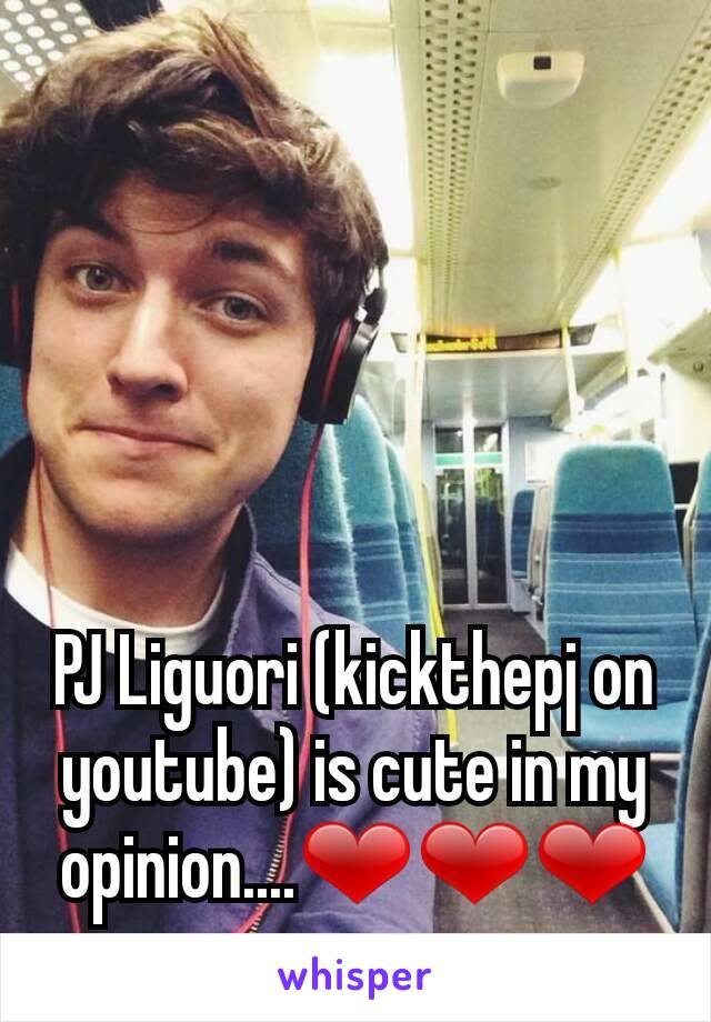 PJ Liguori (kickthepj on youtube) is cute in my opinion....❤❤❤