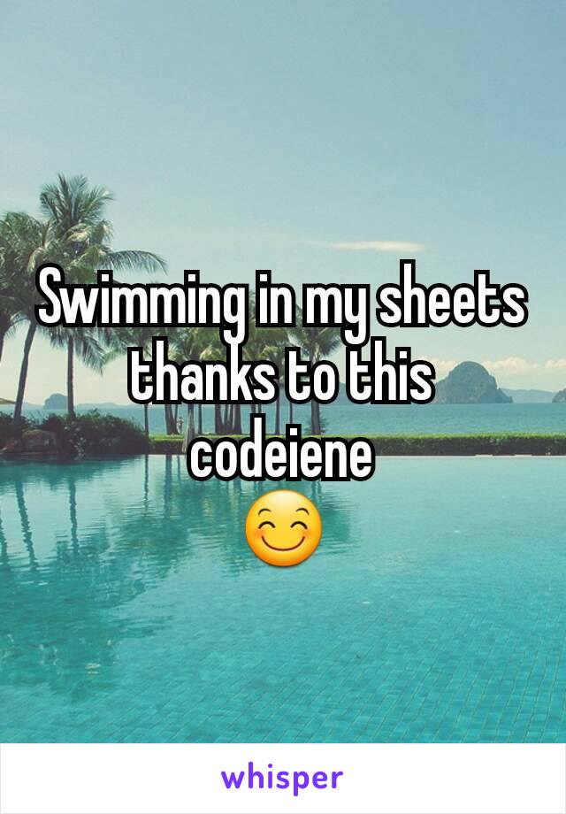 Swimming in my sheets thanks to this codeiene
😊