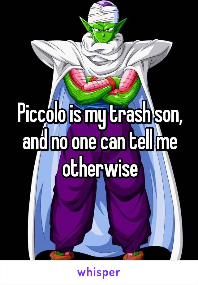 Piccolo is my trash son, and no one can tell me otherwise