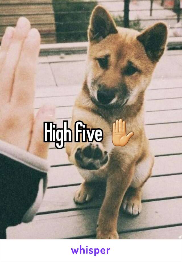 High five ✋