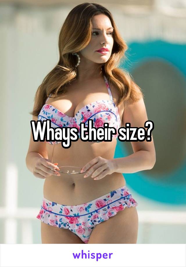 Whays their size? 