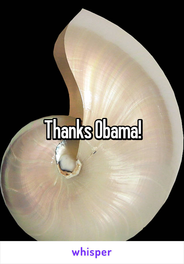 Thanks Obama!