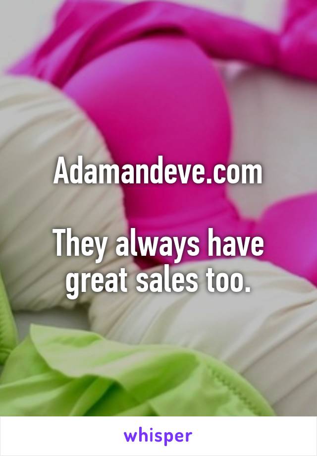 Adamandeve.com

They always have great sales too.