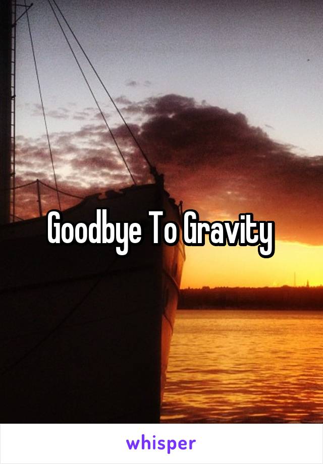 Goodbye To Gravity 