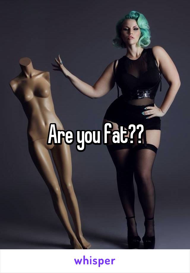 Are you fat??