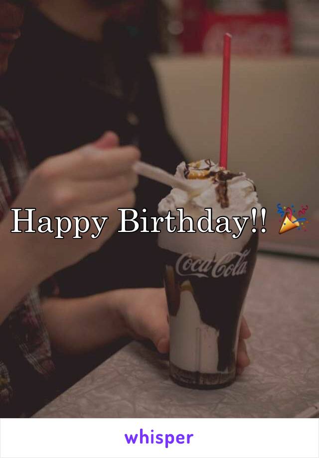 Happy Birthday!! 🎉