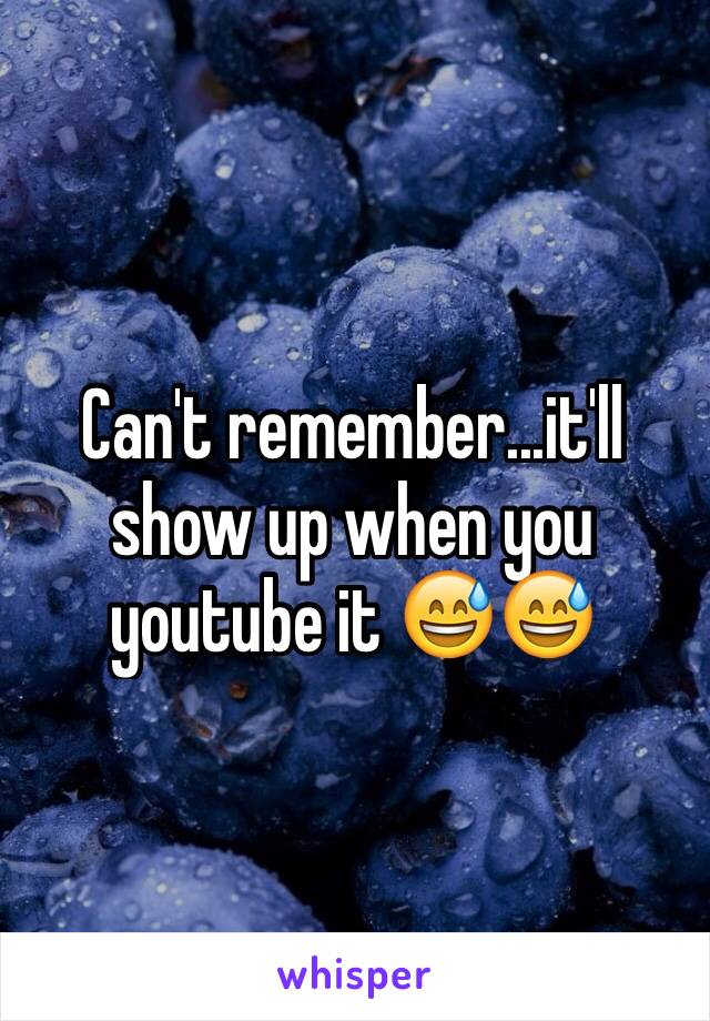 Can't remember...it'll show up when you youtube it 😅😅