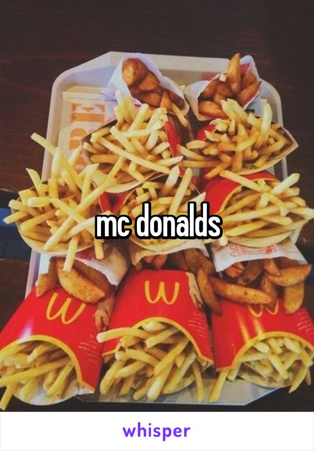 mc donalds