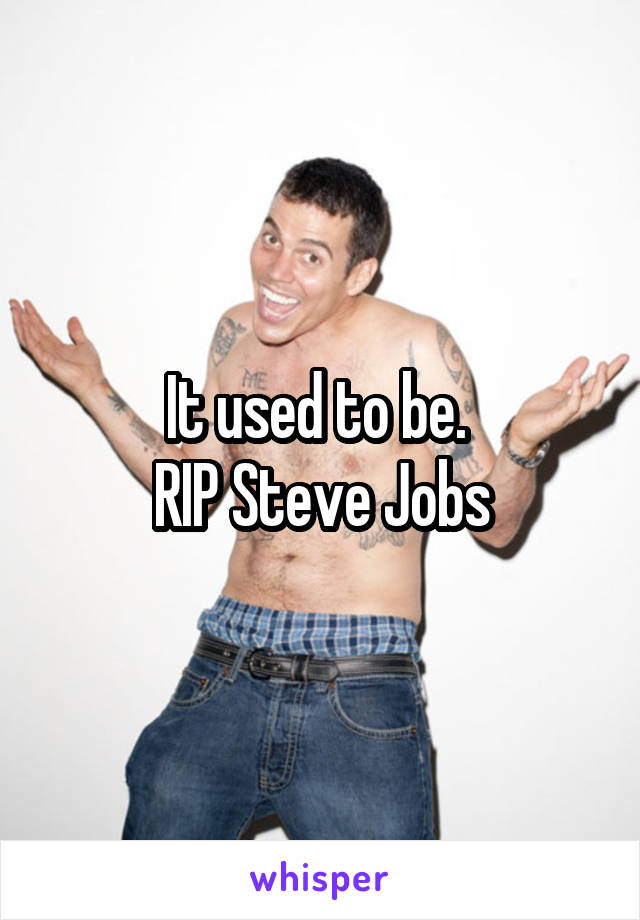 It used to be. 
RIP Steve Jobs