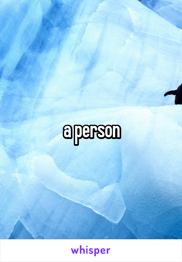 a person