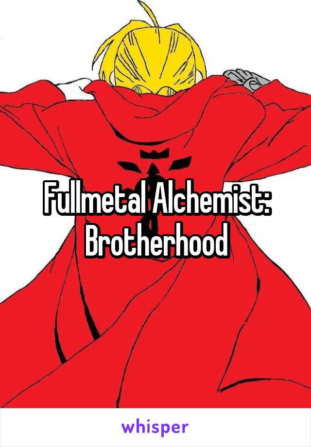 Fullmetal Alchemist:
Brotherhood