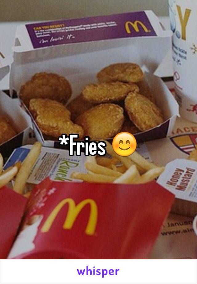 *Fries 😊