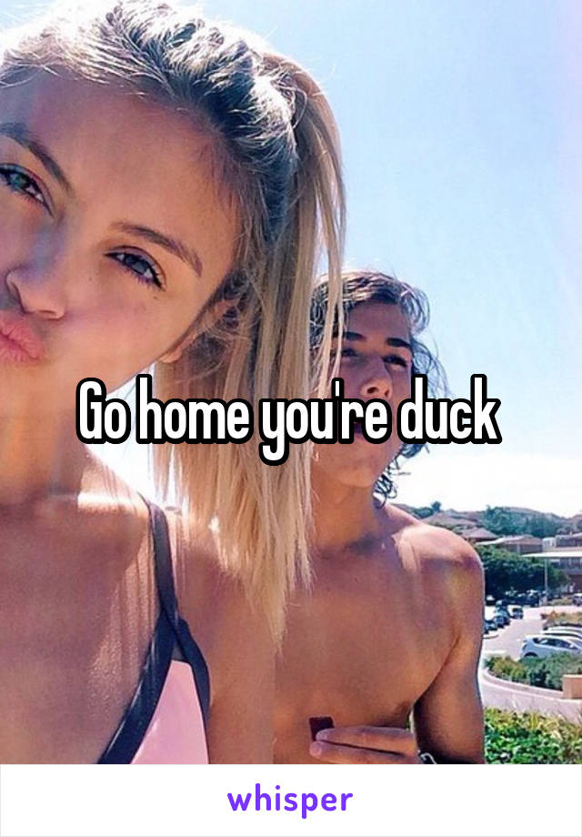 Go home you're duck 