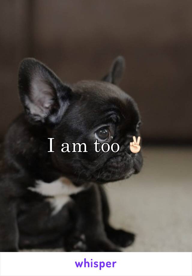 I am too ✌🏻️