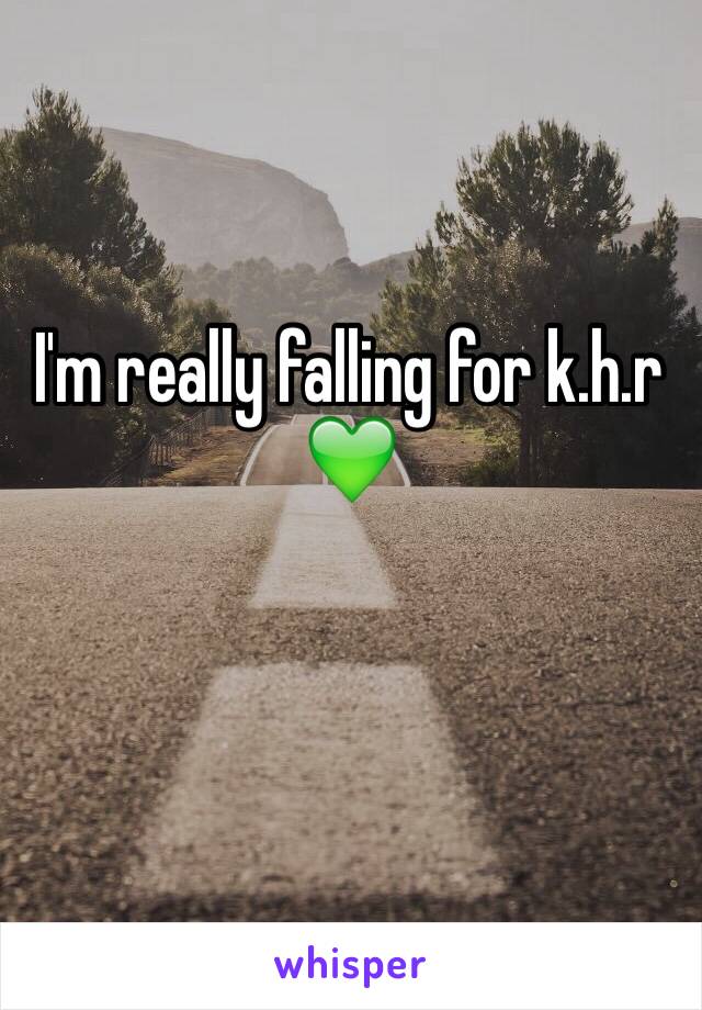 I'm really falling for k.h.r 💚