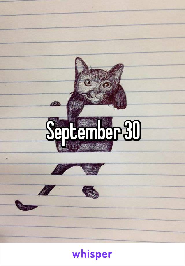 September 30