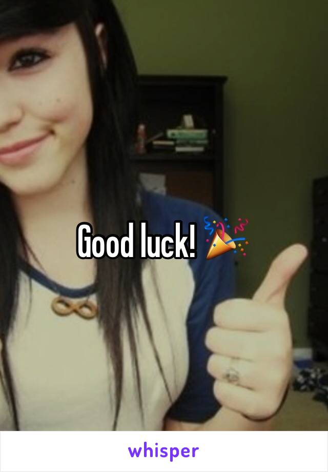 Good luck! 🎉