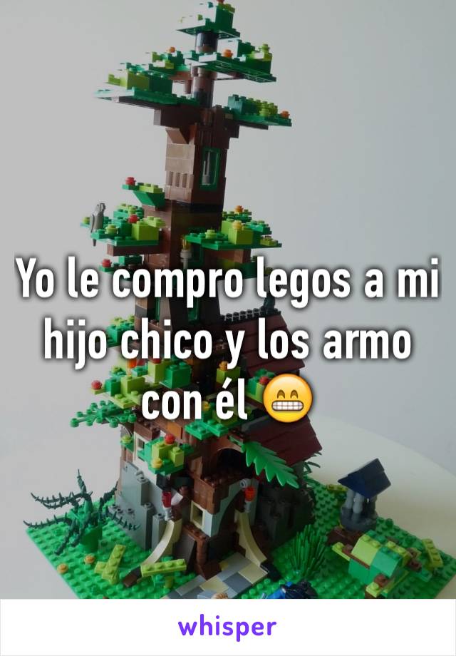 Yo le compro legos a mi hijo chico y los armo con él 😁