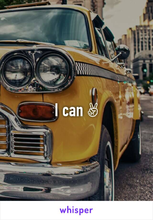 I can ✌