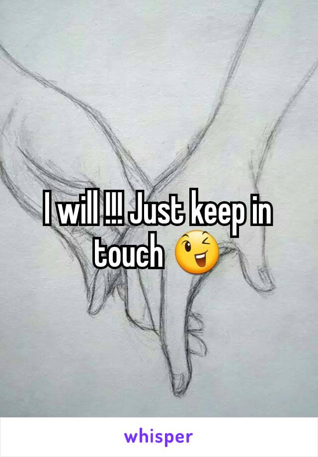 I will !!! Just keep in touch 😉