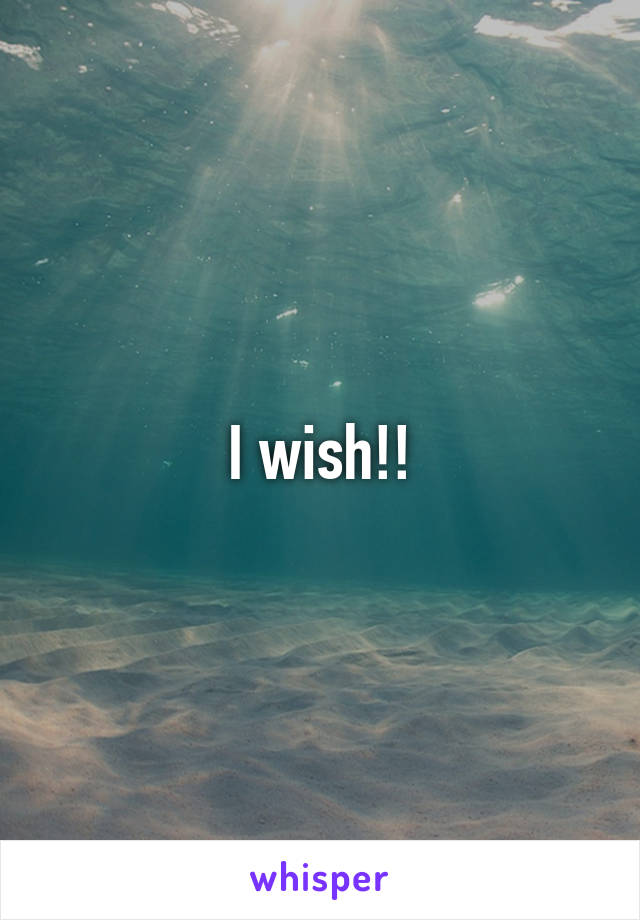 I wish!!