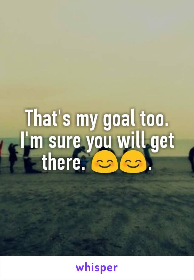 That's my goal too. I'm sure you will get there. 😊😊.