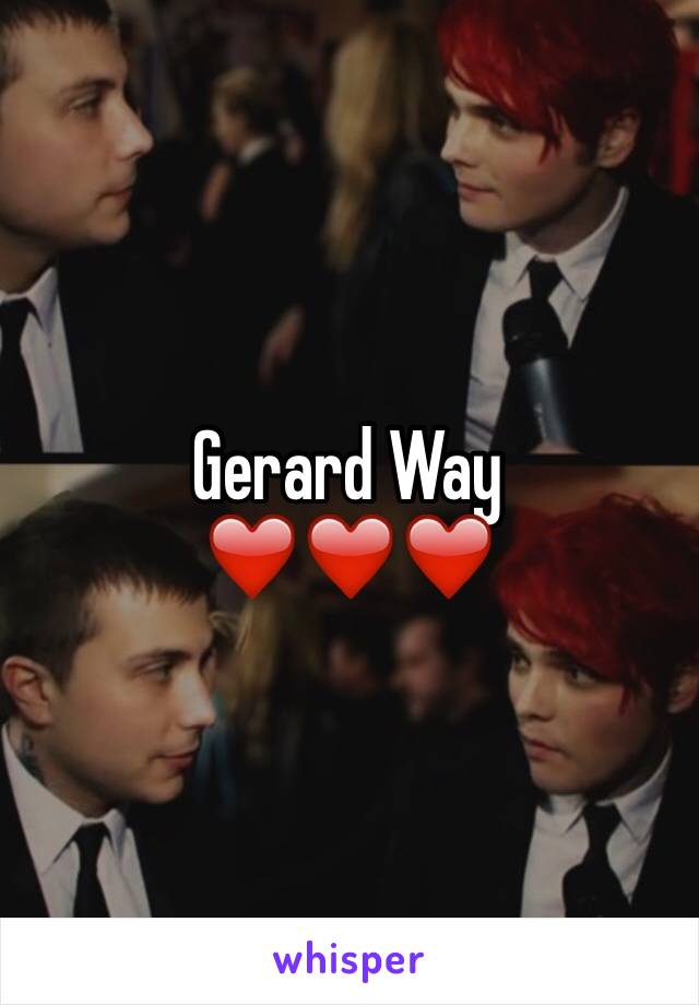 Gerard Way
❤️❤️❤️