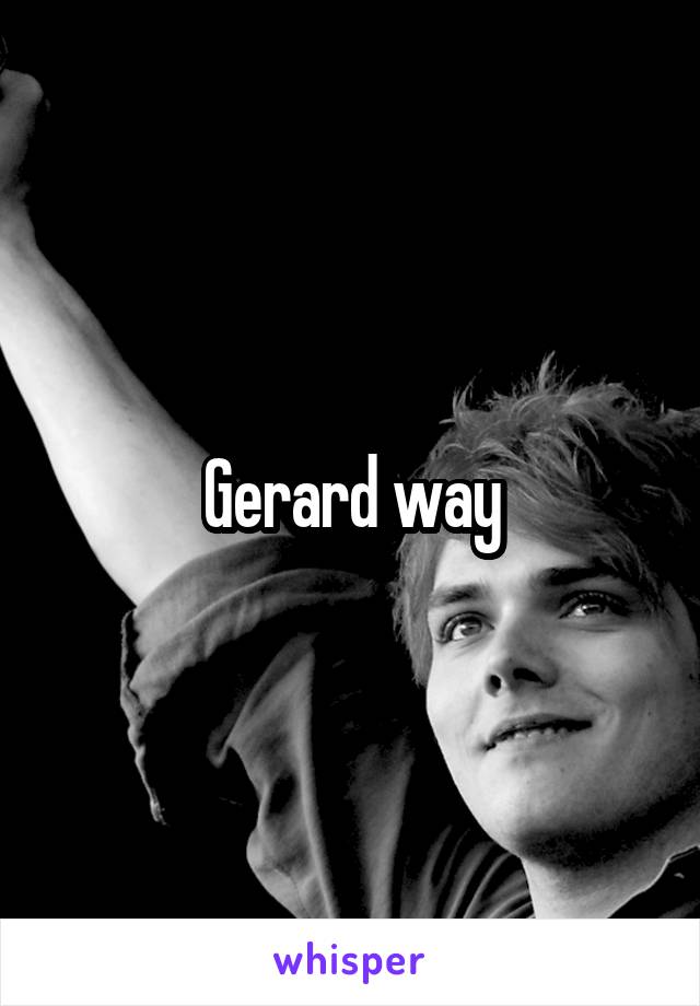 Gerard way