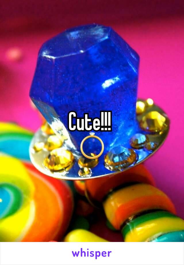 Cute!!! 
💍