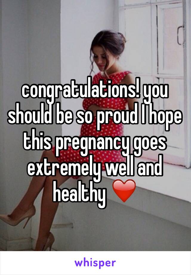 congratulations! you should be so proud I hope this pregnancy goes extremely well and healthy ❤️