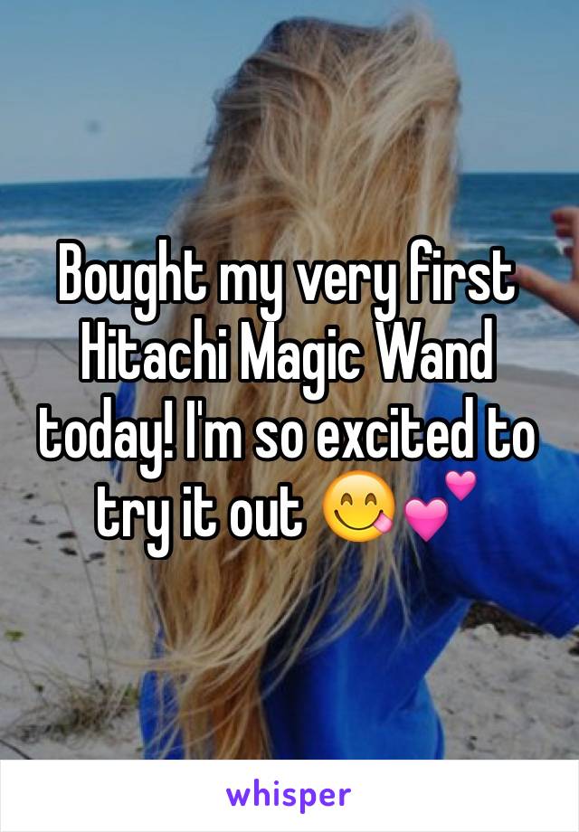 Bought my very first Hitachi Magic Wand today! I'm so excited to try it out 😋💕