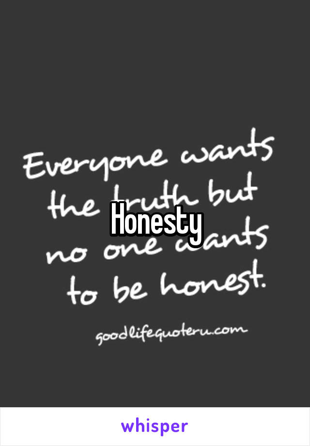 Honesty