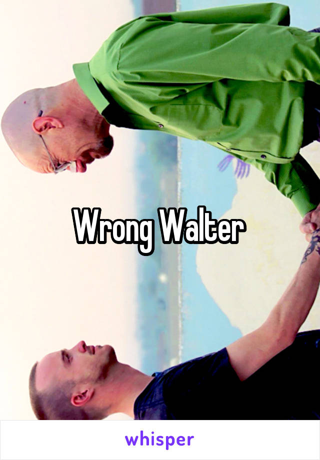 Wrong Walter 