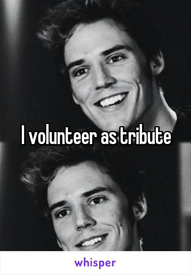 I volunteer as tribute