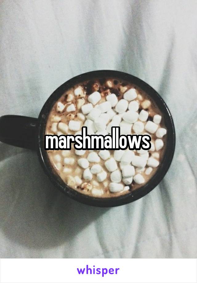 marshmallows 