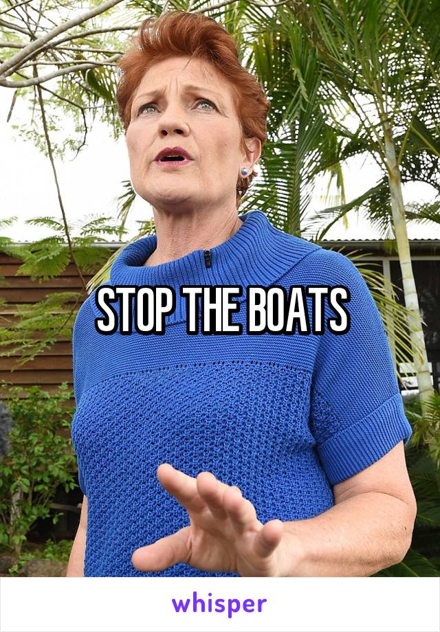 STOP THE BOATS