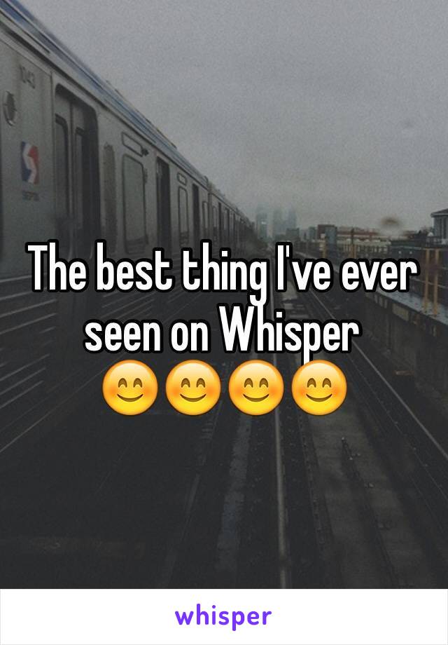 The best thing I've ever seen on Whisper
😊😊😊😊