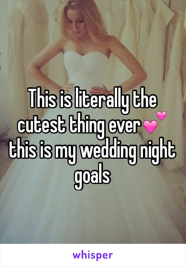 This is literally the cutest thing ever💕 this is my wedding night goals