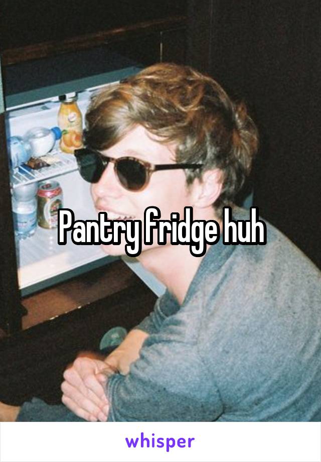 Pantry fridge huh