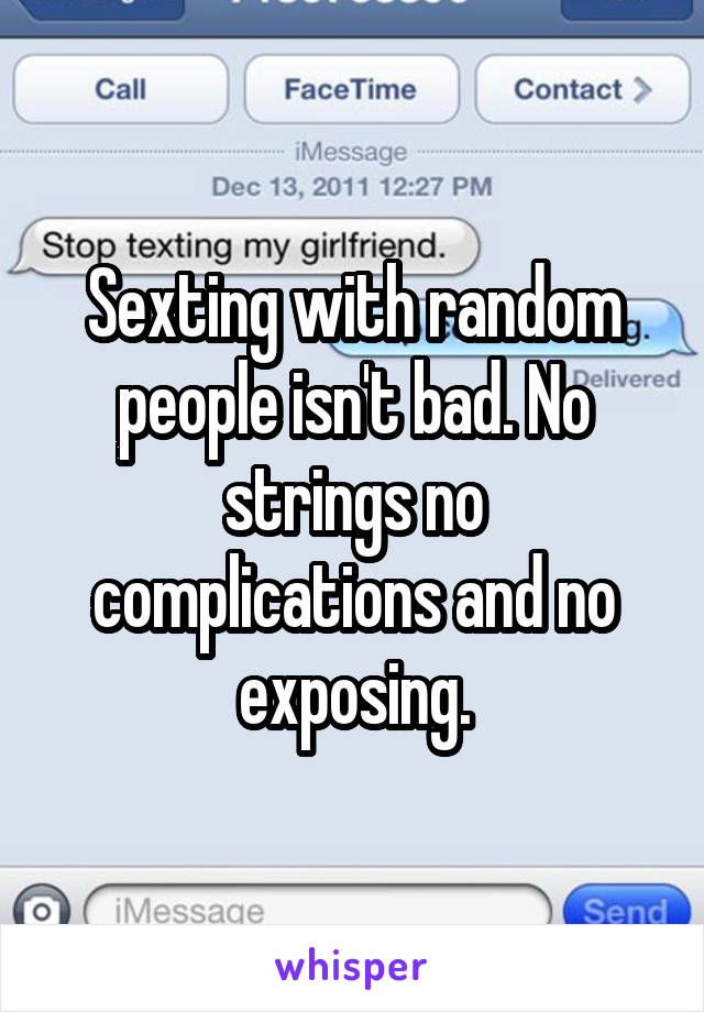 Random Sexting Numbers