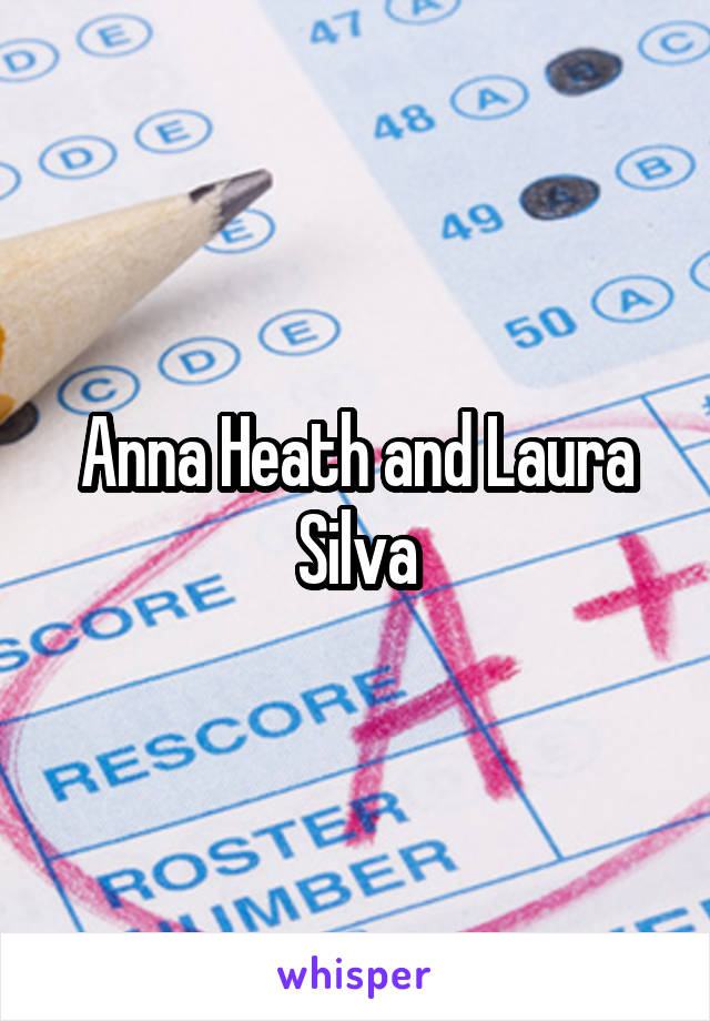 Anna Heath and Laura Silva