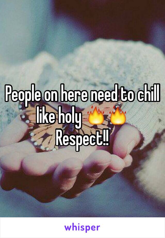 People on here need to chill like holy 🔥🔥
Respect!!