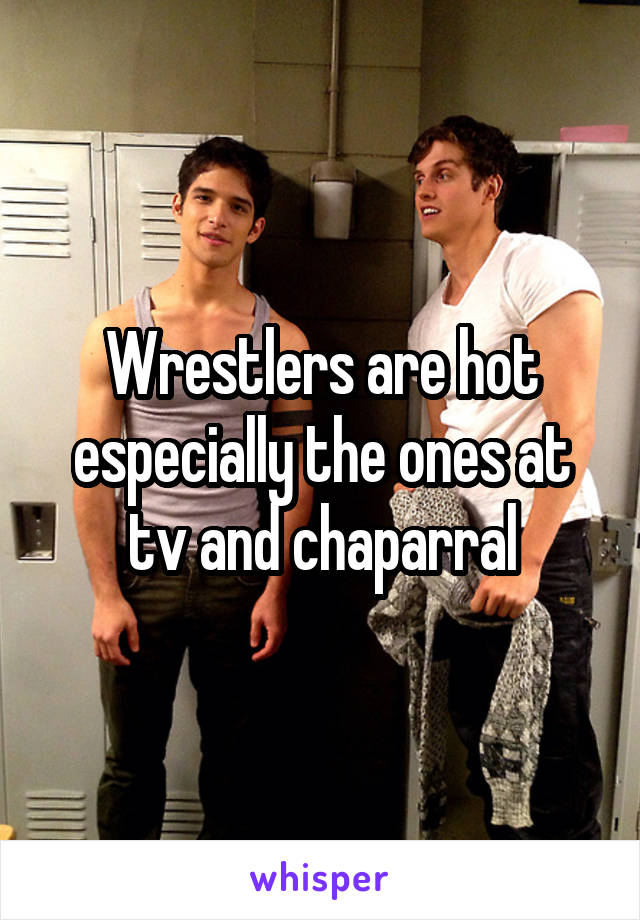 Wrestlers are hot especially the ones at tv and chaparral