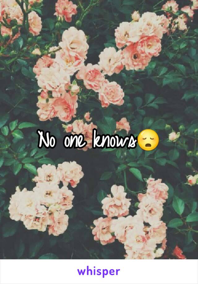 No one knows😳