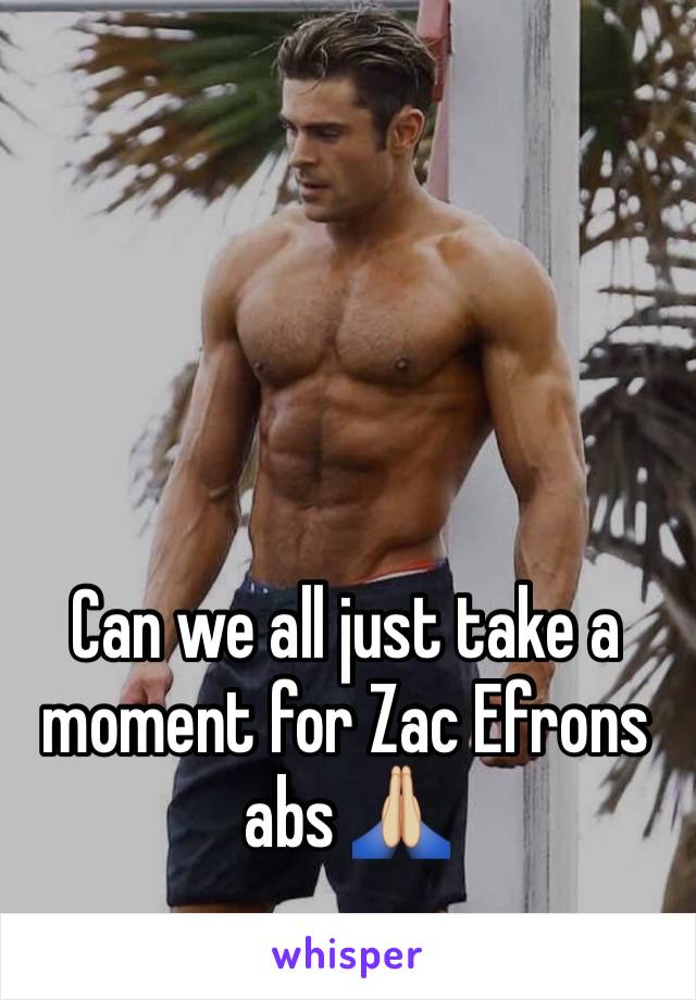 Can we all just take a moment for Zac Efrons abs 🙏🏼