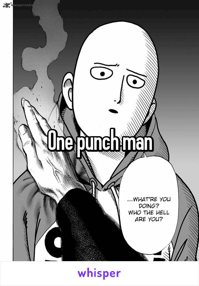 One punch man