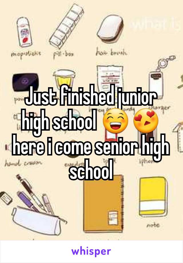 Just finished junior high school 😁😍 here i come senior high school