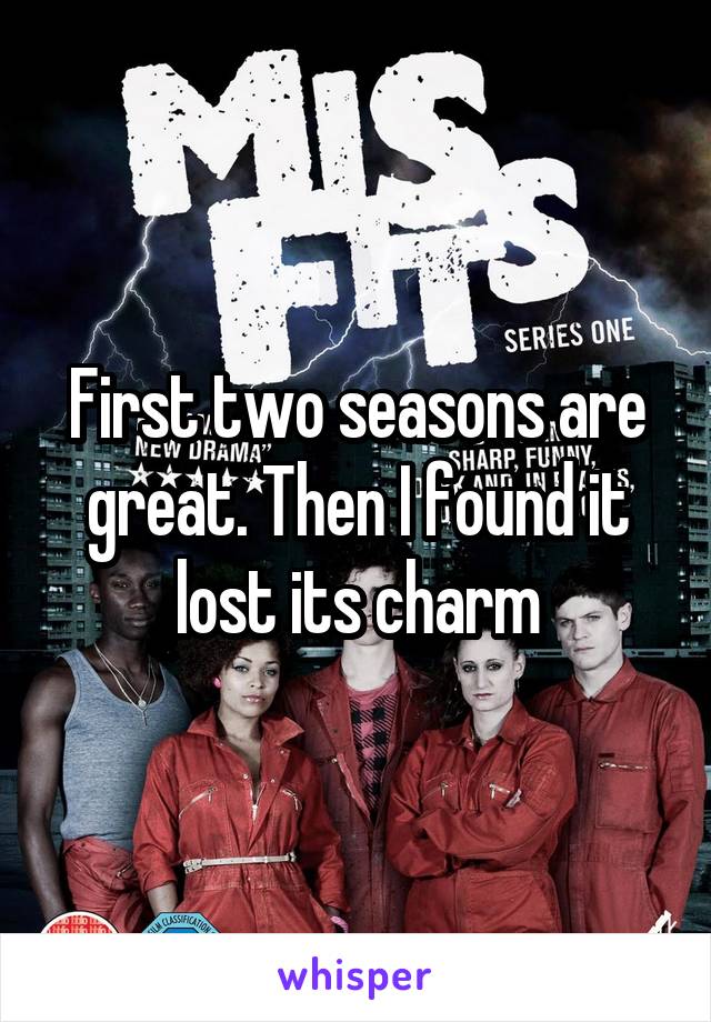 First two seasons are great. Then I found it lost its charm