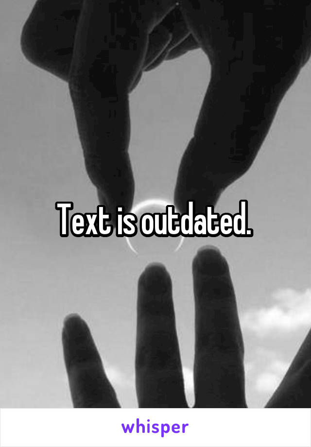 Text is outdated. 