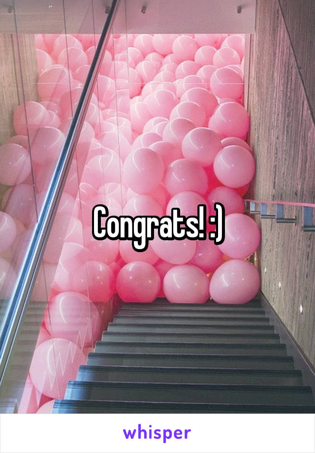 Congrats! :)